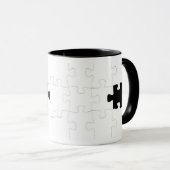 Jigzaag Puzzle met verdwenen stuk Mok (Voorkant rechts)