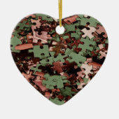 Jigzaag Puzzle Novelty Keramisch Ornament (Voorkant)