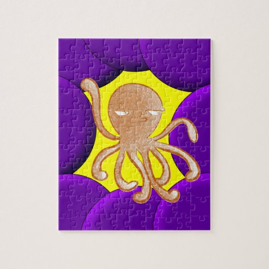 Jigzaag Puzzle Octopus Legpuzzel (Verticaal)