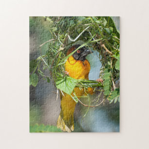 Jigzaag Puzzle of a Weaver Bird Legpuzzel
