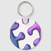 Jigzaag Puzzle Piece Sleutelhanger (Voorkant)