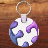 Jigzaag Puzzle Piece Sleutelhanger (Voorkant)