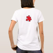 Jigzaag Puzzle Piecets Tee Shirt T-Shirt (Achterkant)