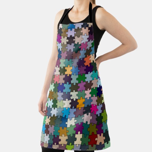 Jigzaag Puzzle Piecks Apron Schort (Insitu)