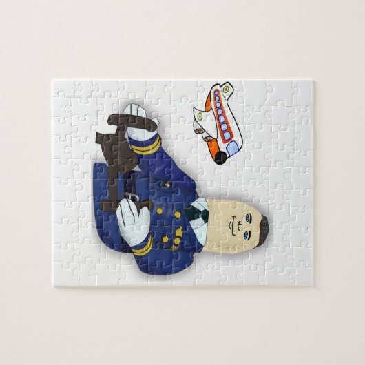 Jigzaag Puzzle Pilot Legpuzzel (Horizontaal)