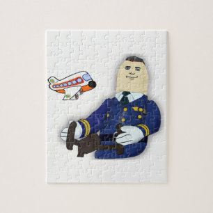 Jigzaag Puzzle Pilot Legpuzzel