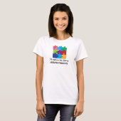 Jigzaag Puzzle Pineersels Design T-Shirt Tee Shirt (Voorkant volledig)