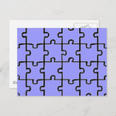 Jigzaag Puzzle Pineert Patroon CUSTOM COLOR Briefkaart (Voorkant / Achterkant)