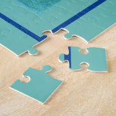 Jigzaag Puzzle Pink Lotus Legpuzzel (Zijkant)