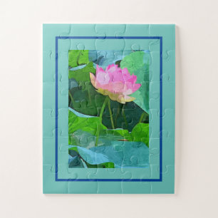 Jigzaag Puzzle Pink Lotus Legpuzzel