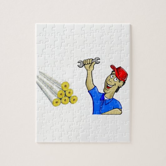 Jigzaag Puzzle Plumber Legpuzzel (Verticaal)