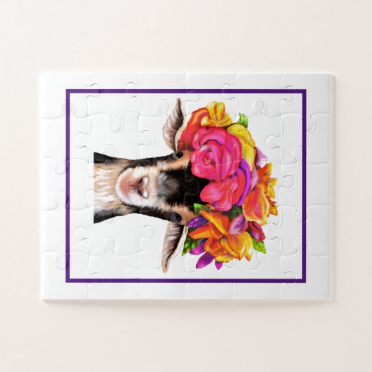 Jigzaag Puzzle Posey de Goat Legpuzzel (Horizontaal)