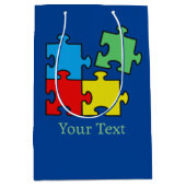 Jigzaag Puzzle-projectietoestel Gift Bag Medium Cadeauzakje (Voorkant)