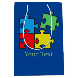 Jigzaag Puzzle-projectietoestel Gift Bag Medium Cadeauzakje