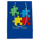 Jigzaag Puzzle-projectietoestel Gift Bag Medium Cadeauzakje (Achterkant)