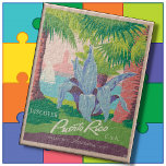 Jigzaag Puzzle:  Puerto Rico Travel Poster Legpuzzel<br><div class="desc">Een kleurrijk vintage-poster van Puerto Rico USA in de vorm van een Jigzaag Puzzle. * Werkt het best met rechthoekige puzzels,  met uitzondering van de 20" bij 30". Een leuk cadeau voor de puzzel minnaar.</div>
