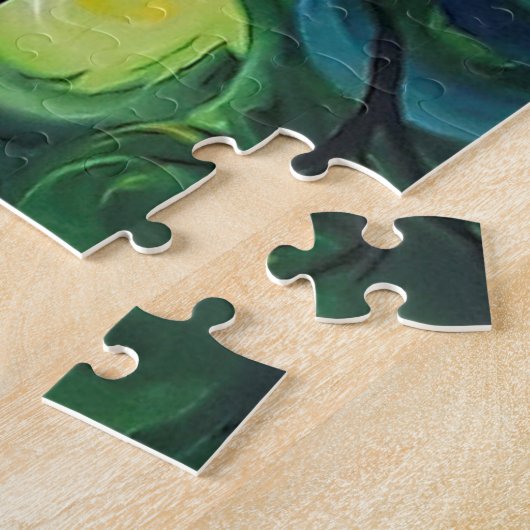 Jigzaag Puzzle Rainbow Tree door JP Denyer Legpuzzel (Zijkant)