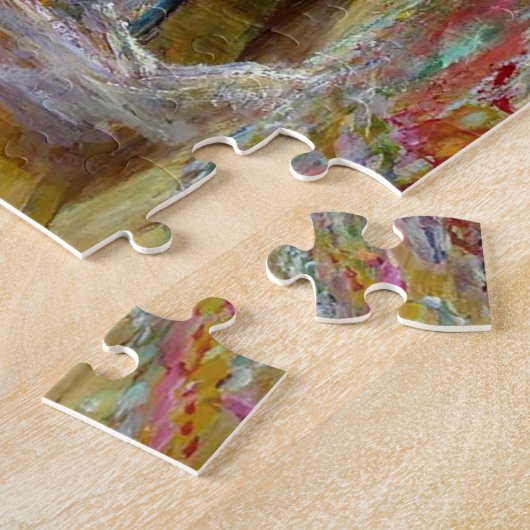 Jigzaag Puzzle "Reading by the Window" Legpuzzel (Zijkant)