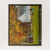 Jigzaag Puzzle Recess van Little Amish School Legpuzzel (Verticaal)