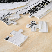 Jigzaag Puzzle Rhinoceros Legpuzzel (Zijkant)