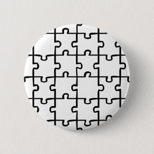 Jigzaag Puzzle Ronde Button 5,7 Cm (Voorkant)