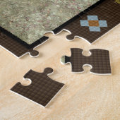 Jigzaag Puzzle Rush Hour in Amish Legpuzzel (Zijkant)