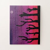 Jigzaag Puzzle Saguaro Sunset Cactus/Owl Legpuzzel (Verticaal)