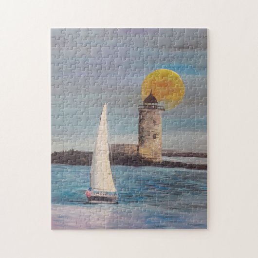 Jigzaag Puzzle Sailing Boat door JP Denyer Legpuzzel (Verticaal)