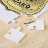 Jigzaag Puzzle Security Guard Legpuzzel (Zijkant)
