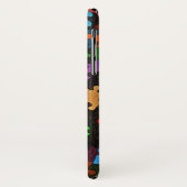 Jigzaag Puzzle-stukken op zwart Case-Mate iPhone Case (Achterkant/links)