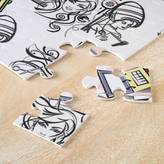 Jigzaag Puzzle Stylist Legpuzzel (Zijkant)