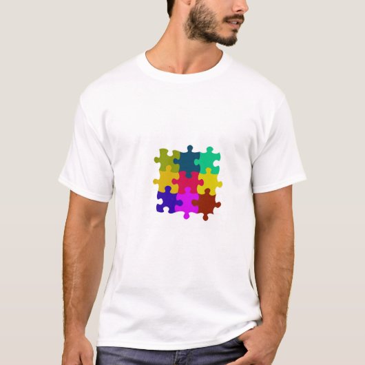 Jigzaag Puzzle T-shirt (Voorkant)