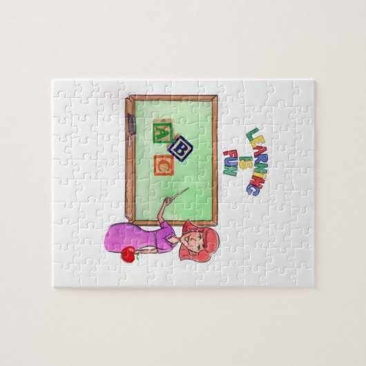 Jigzaag Puzzle Teacher Legpuzzel (Horizontaal)