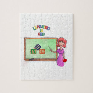 Jigzaag Puzzle Teacher Legpuzzel