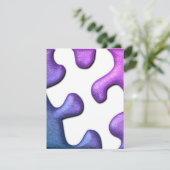 Jigzaag Puzzle Uitnodiging (Staand voorkant)