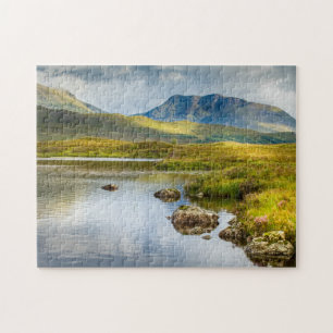 Jigzaag puzzle van het Schotse hooglandschap Legpuzzel