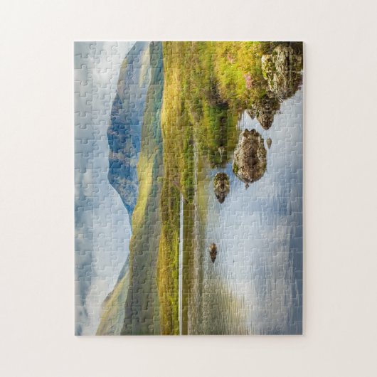Jigzaag puzzle van het Schotse hooglandschap Legpuzzel (Verticaal)