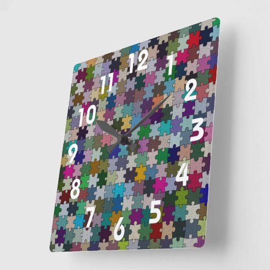 Jigzaag Puzzle Wall klok (Hoek)