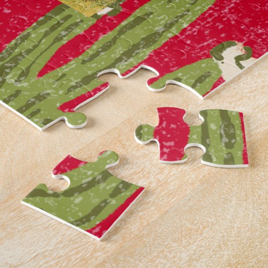 Jigzaag Puzzle Westerne Cowboy Wild West Legpuzzel (Zijkant)