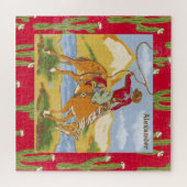 Jigzaag Puzzle  Westerne Cowboy Wild West Legpuzzel (Horizontaal)