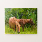 Jigzaag Puzzle Wild Assateague Ponies Legpuzzel (Horizontaal)
