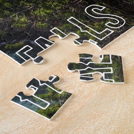 Jigzaag Puzzle Yellowstone Bovenste Herfsten Legpuzzel (Zijkant)