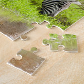 Jigzaag puzzle Zebras door de rivier Legpuzzel (Zijkant)