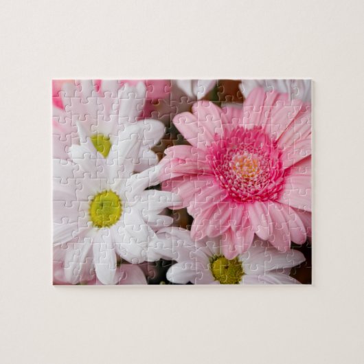 Jigzaag Puzzles - Daisy Gerbera Flowers Legpuzzel (Horizontaal)