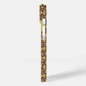 Jigzaag Stars chocolade en geel gepersonaliseerd Case-Mate iPhone Case (Achterkant / Links)