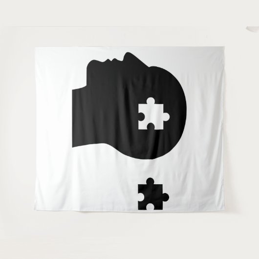 Jigzaag Tapestry Wandkleed (Voorkant (horizontaal))