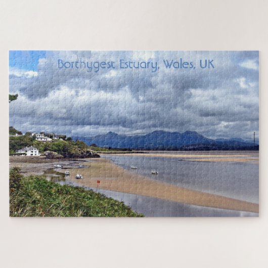 Jigzaag Travel Wales estuarium landschap Legpuzzel (Horizontaal)