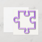 Jigzaag Uitnodiging (Voorkant / Achterkant)