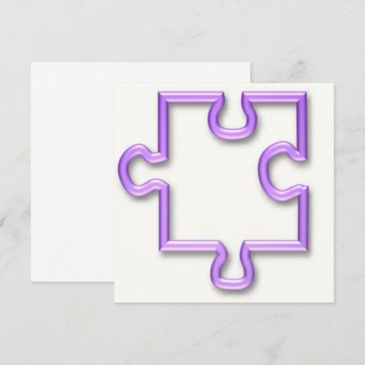 Jigzaag Uitnodiging (Voorkant / Achterkant)