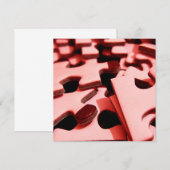 Jigzaag Uitnodigingen (Voorkant / Achterkant)